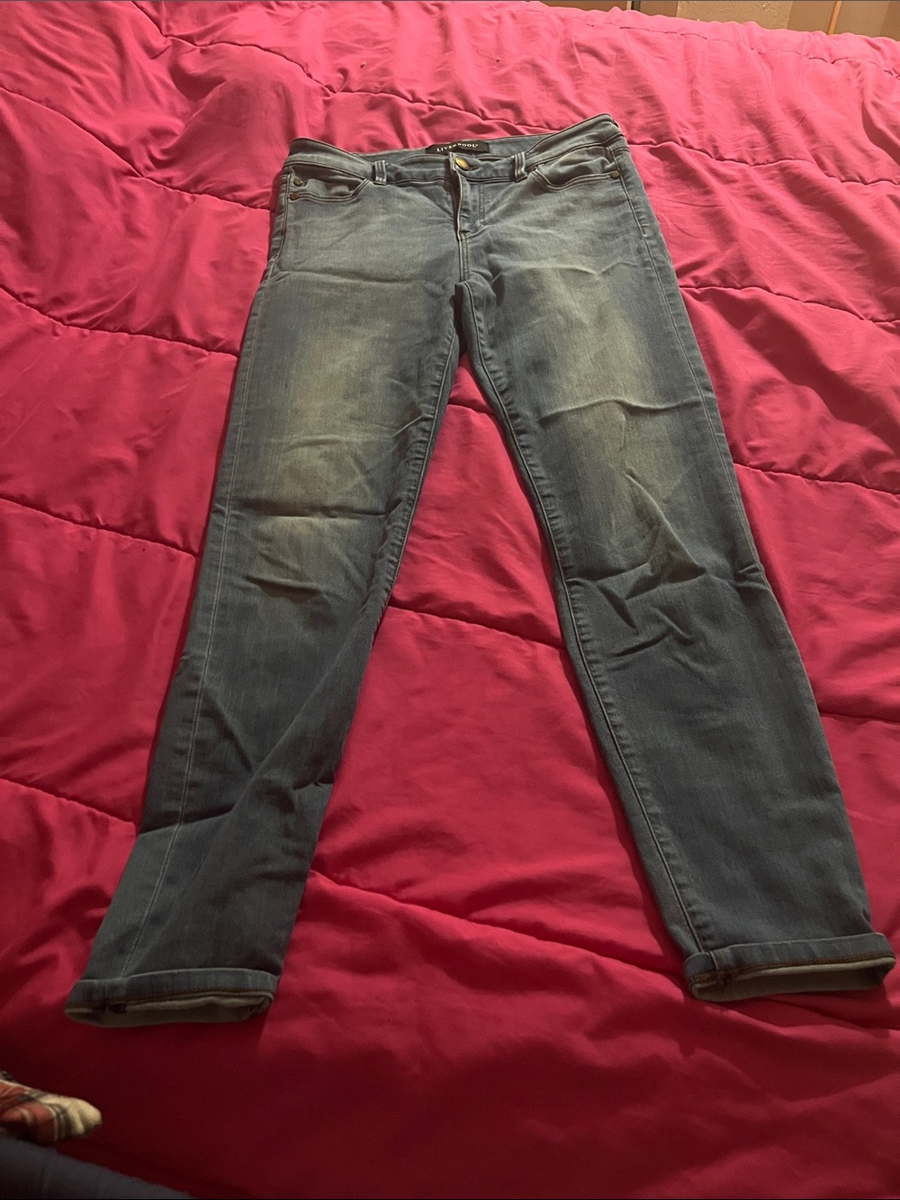 Liverpool Jeans Company Skinny Mid Wash Blue Jeans